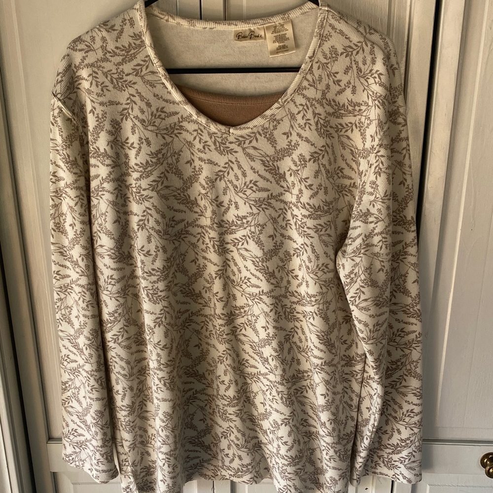 Bobbie Brooks Plaid Long Sleeve Top